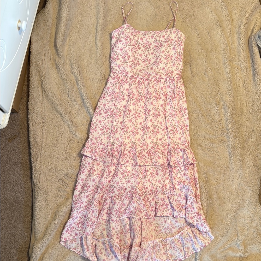 Floral Pink Maxi Dress